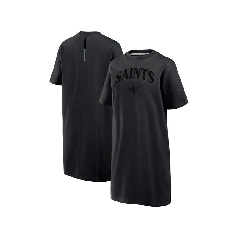 【送料無料】 ファナティクス レディース ワンピース トップス Women's Fanatics Black New Orleans Saints Elements Go Tri-Blend Dress Snt Black
