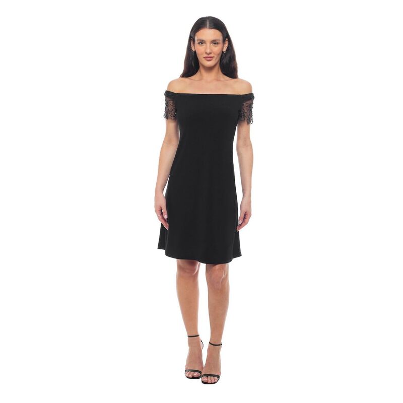 マリナ レディース トップス 衣装 Women\u0027s Marina Off Shoulder Dress Black 黒いこと