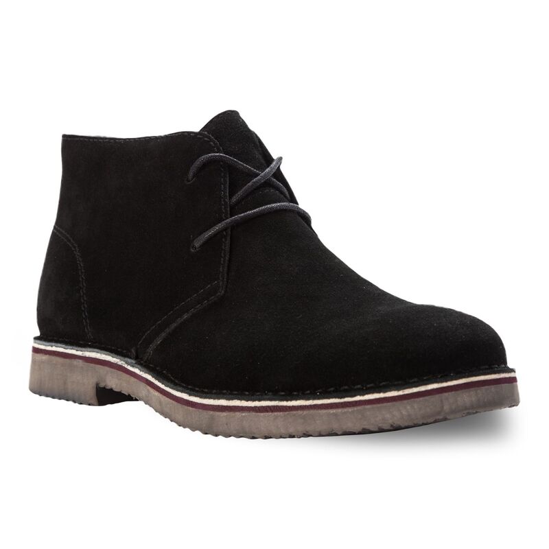 プロペット メンズ シューズ ブーツ・レインブーツ スエード Propet Findley Men'suede Chukka Boots Black ブラック