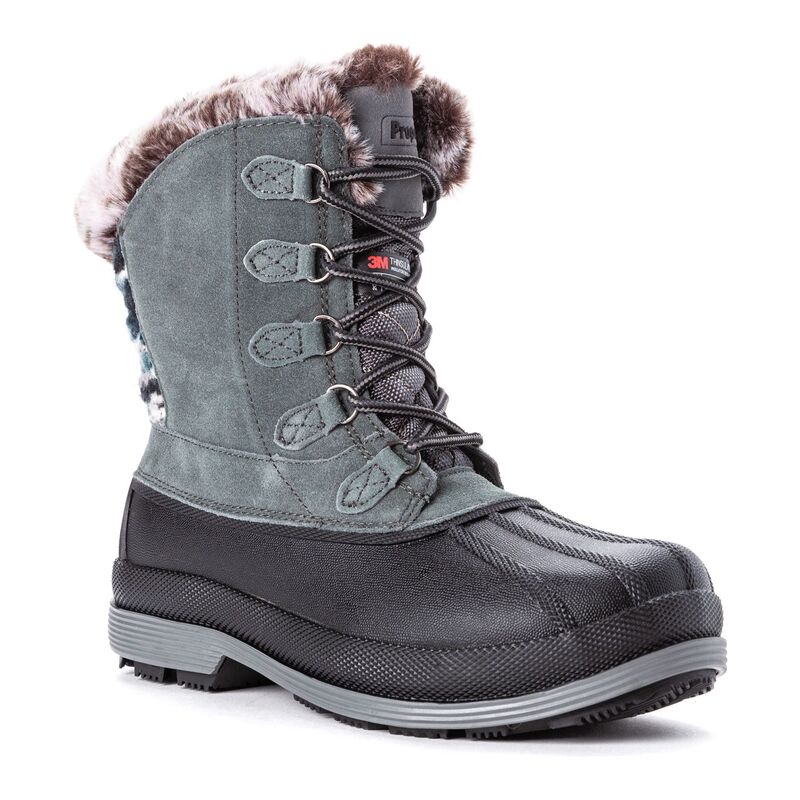 プロペット レディース シューズ ブーツ・レインブーツ トール Propet Lumi Tall Women's Winter Boots Gray グレー