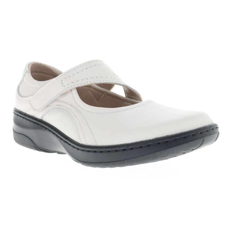 プロペット レディース シューズ サンダル レザー Propet Golda Women Leather Mary Jane Shoes White Onyx ホワイト
