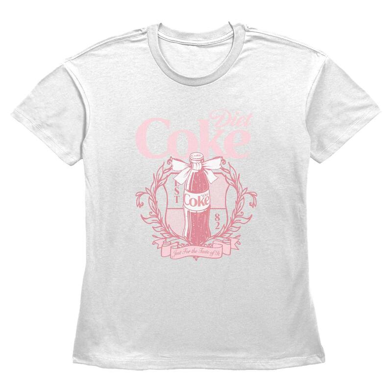 アニメキャラクター レディース トップス Tシャツ ヴィンテージ グラフィック Licensed Character Women's Vintage Diet Coke Stamp Graphic Tee White ホワイト