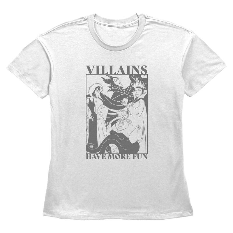 ディズニー レディース トップス Tシャツ グラフィック Disney Villains Have More Fun Women's Graphic Tee White ホワイト