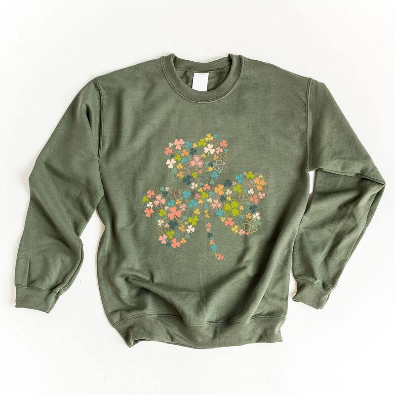 Simply Sage Market レディース トップス Tシャツ スウェット Simply Sage Market Color Shamrocksweatshirt Military