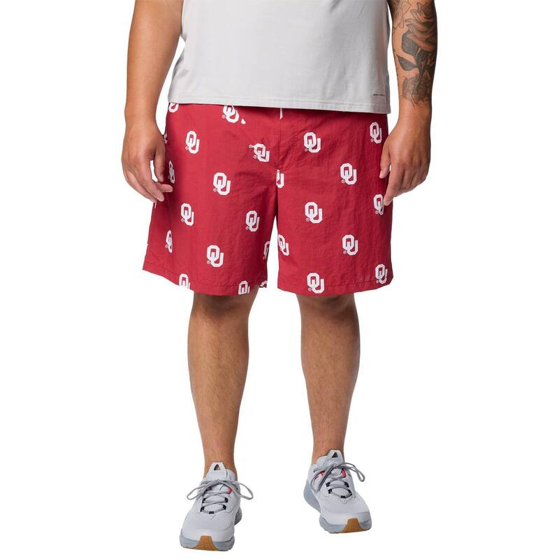 コロンビア メンズ ボトムス ハーフパンツ・ショーツ トール ショートパンツ Men's Columbia Crimson Oklahoma Sooners Big & Tall Backcast Shorts Okl Red レッド