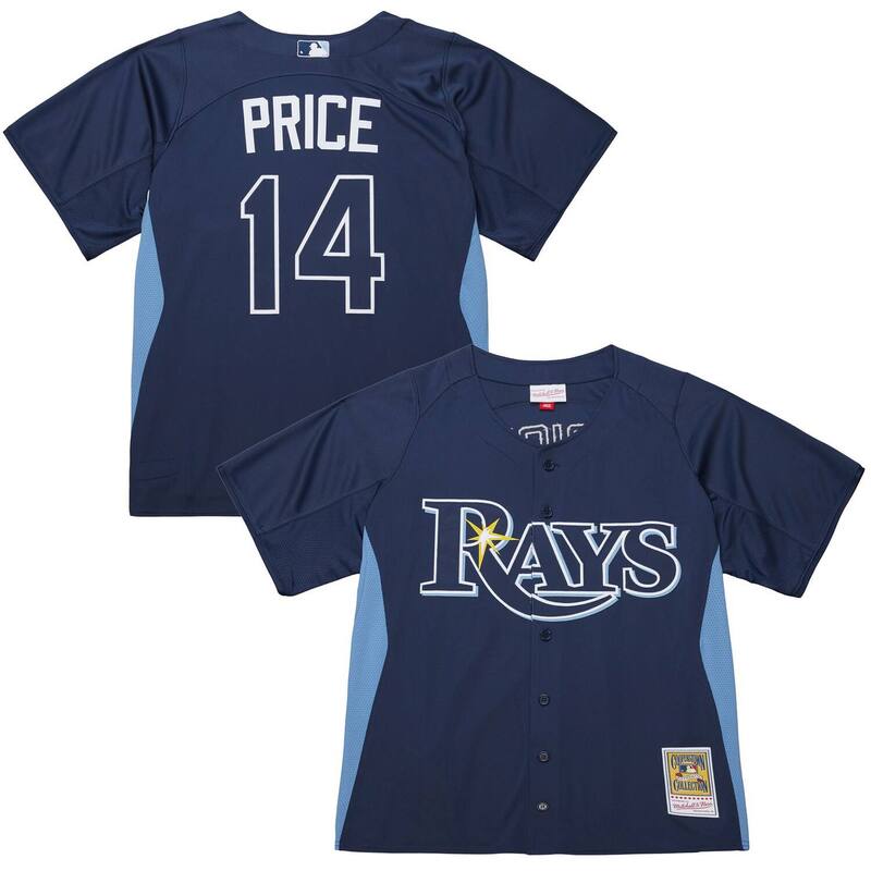 ミッチェル&ネス メンズ トップス Tシャツ ジャージー Men'sMitchell & Ness David Price Blue Tampa Bay Rays Authentic Batting Practice Jersey Ray Blue ブルー 27,216円