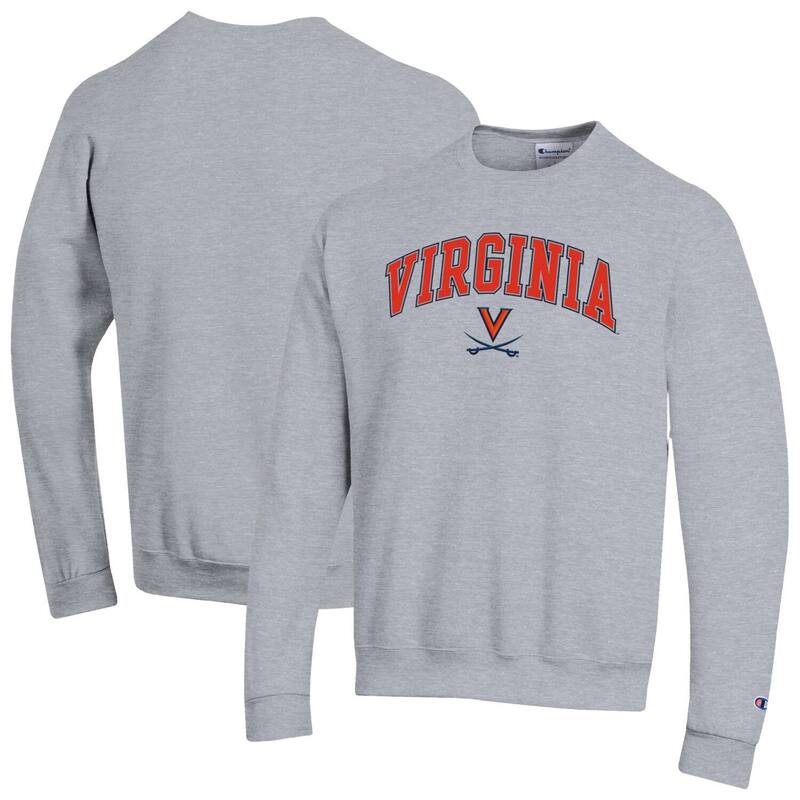 はやりっ児 メンズ トップス プルオーバー 汗水 フリース Men\u0027s Champion Heather Gray Virginia Cavaliers Basic Arch Fleece Pullover Sweatshirt Uva Grey 薄墨色
