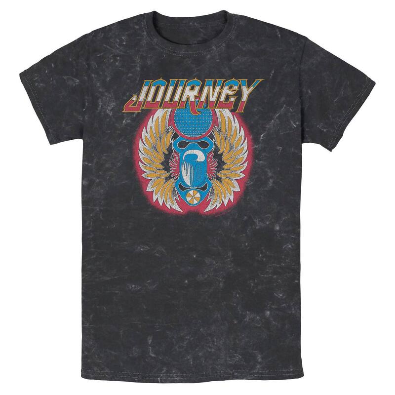 アニメキャラクター メンズ トップス Tシャツ グラフィック Licensed Character Men's Journey Scarab Disco Glow Americana Mineral Wash Graphic Tee Black ブラック｜ReVida 店