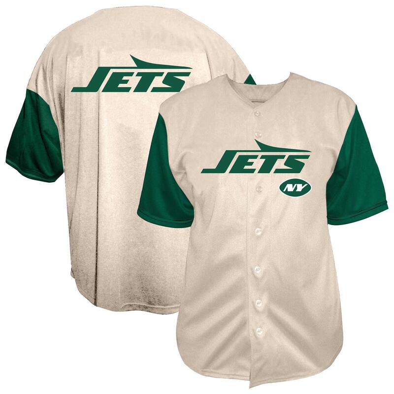 ファナティクス メンズ トップス Tシャツ ヴィンテージ ダウン Men'sFanatics Cream New York Jets Vintage Short Sleeve Button-Down Top Jet Beige ベージュ|ReVida 店