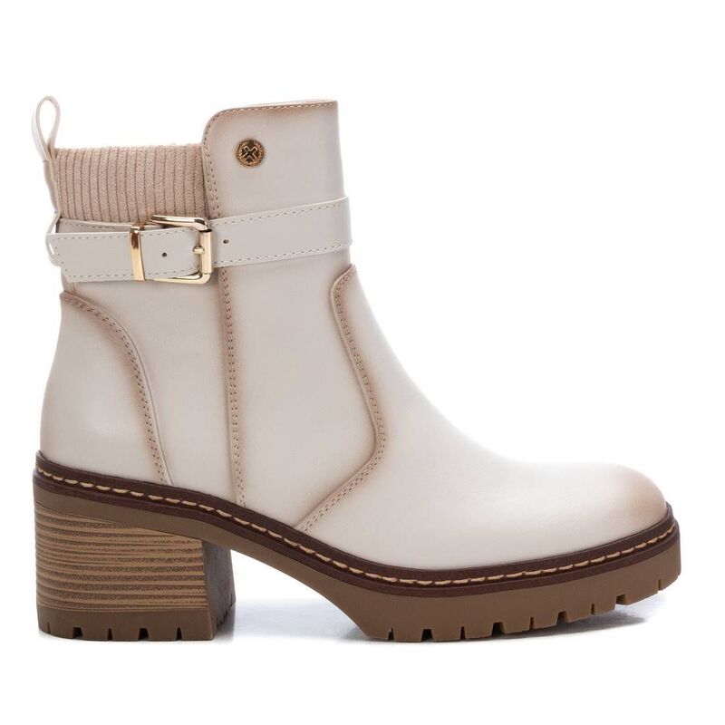 キシタイ レディース シューズ ブーツ・レインブーツ Women's Casual Booties By XTI 143371 Beige ベージュ