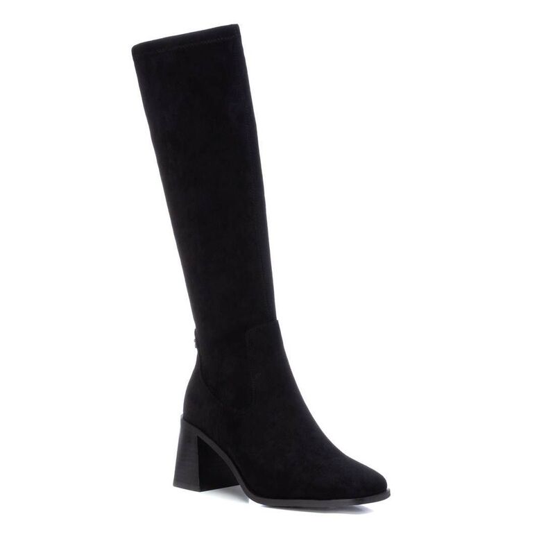キシ五分五分 レディース シューズ ブーツ・レインブーツ スエードクロス Women\u0027suede Dress Boots By XTI 140531 Black 黒いこと ブーツ-その他