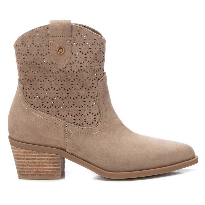 キシタイ レディース シューズ ブーツ・レインブーツ スエード アンクル Women'suede Ankle Booties By XTI 143885 Taupe トープ