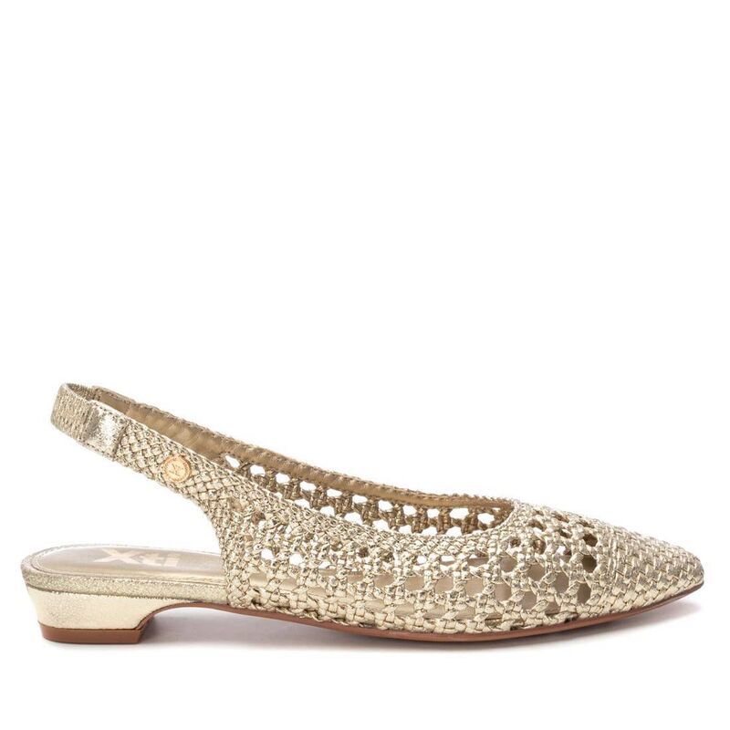 キシタイ レディース シューズ サンダル Xti Women'slingback Flats 143785 Gold ゴールド