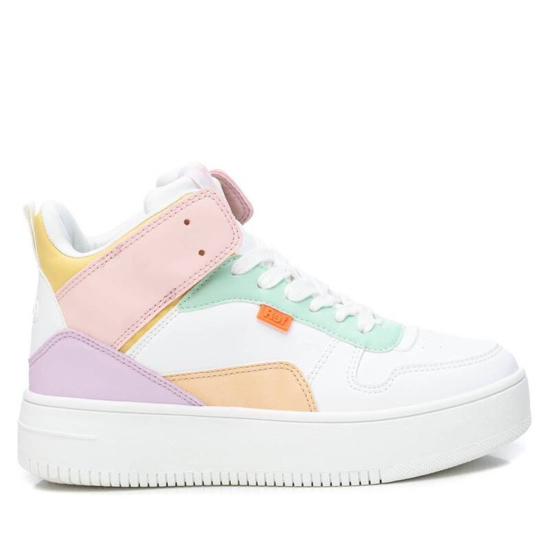 キシ五分五分 レディース シューズ スニーカー XTI Women\u0027sneakers White With Multicolor Accent White 白いこと 靴-スニーカー-レディース靴