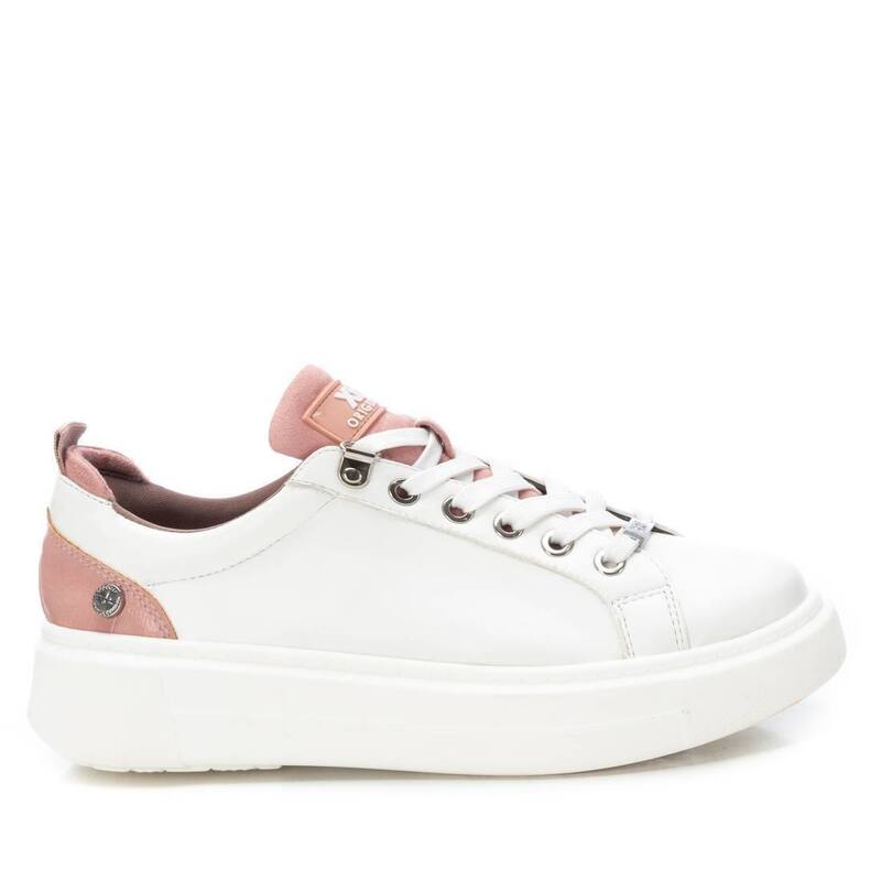 キシ引き分け レディース シューズ スニーカー Women\u0027s Casual Sneakers By XTI White With Pink Accent White And Pink 白いこと