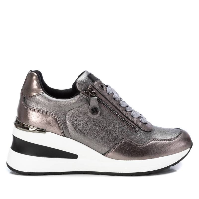 キシタイ レディース シューズ スニーカー Women\'s Casual Wedge Sneakers By XTI Silver シルバー|ReVida 店