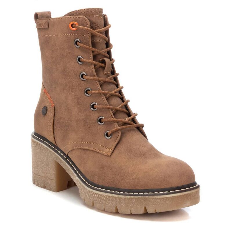 リフレッシュ レディース シューズ ブーツ・レインブーツ レース Refresh Women's Lace-Up Booties 171223 Camel キャメル