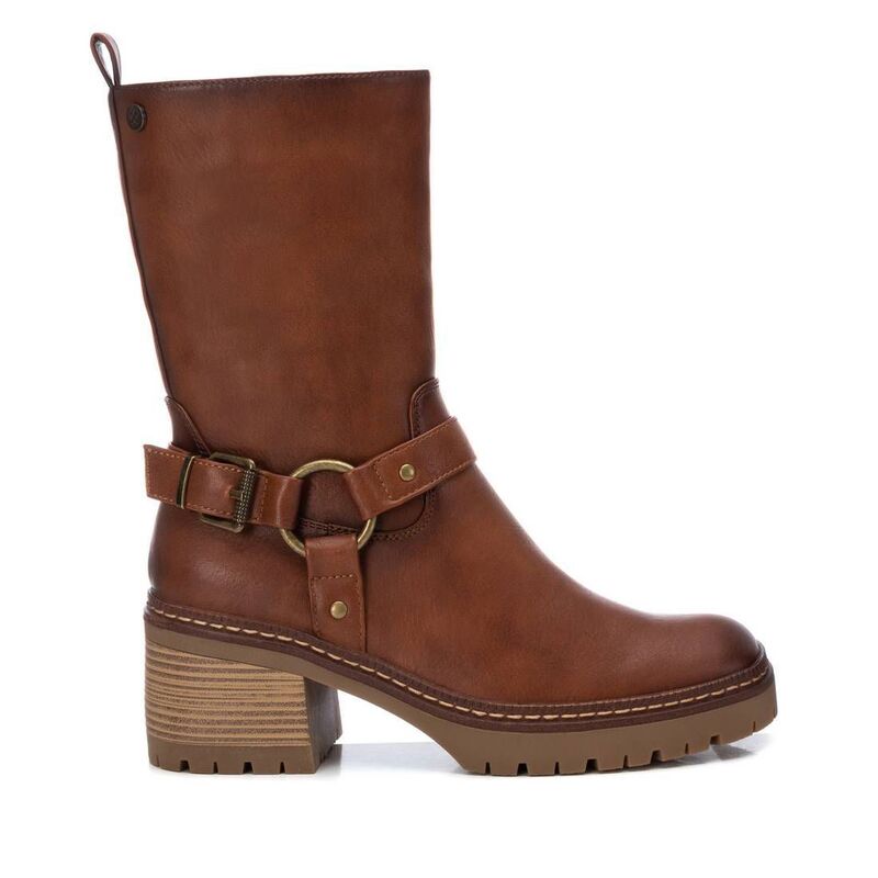 キシタイ レディース シューズ ブーツ・レインブーツ Women's Biker Boots By XTI 143369 Camel キャメル