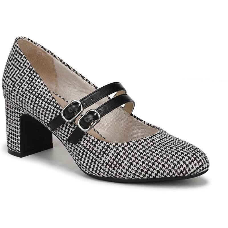 ライフストライド レディース シューズ パンプス LifeStride True Women's Mary Jane Pumps Black White ホワイト｜ReVida 店