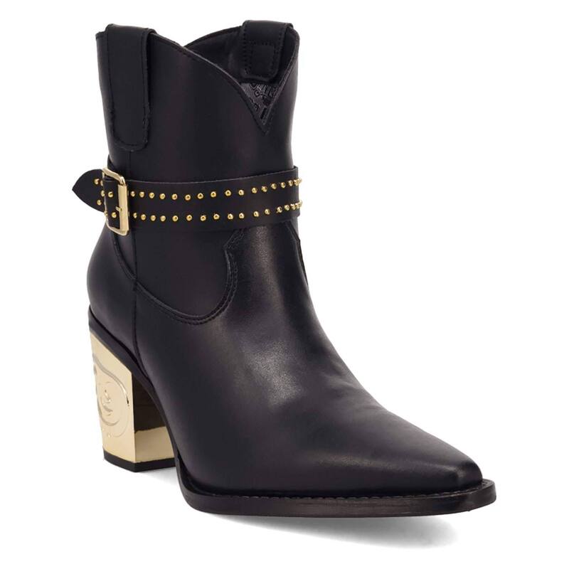 ディンゴ レディース シューズ ブーツ・レインブーツ アンクル レザー Dingo Milano Women's Leather Ankle Boots Black ブラック｜ReVida 店