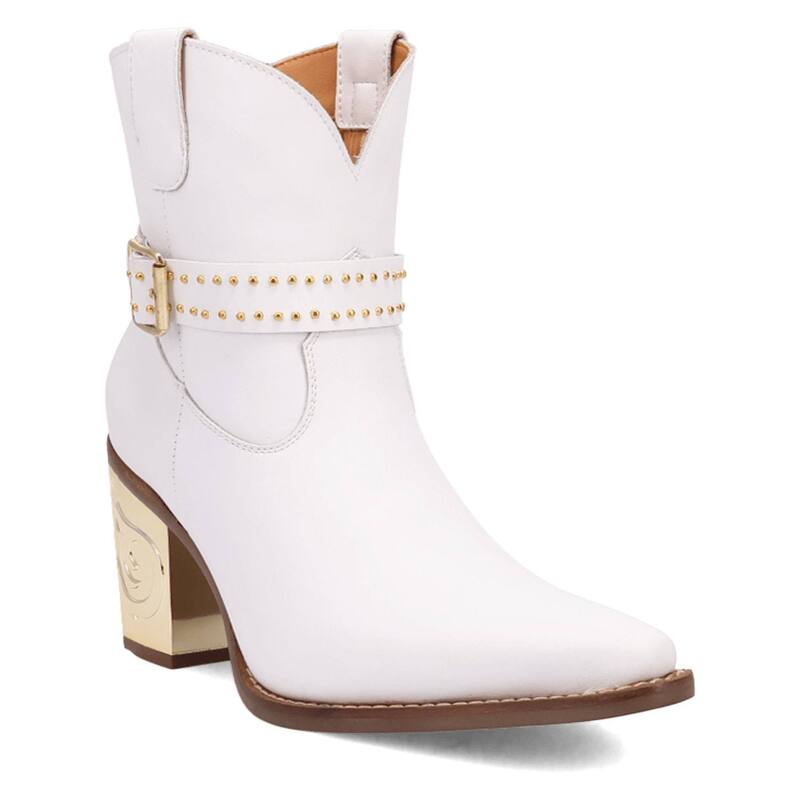 ディンゴ レディース シューズ ブーツ・レインブーツ アンクル レザー Dingo Milano Women's Leather Ankle Boots White ホワイト