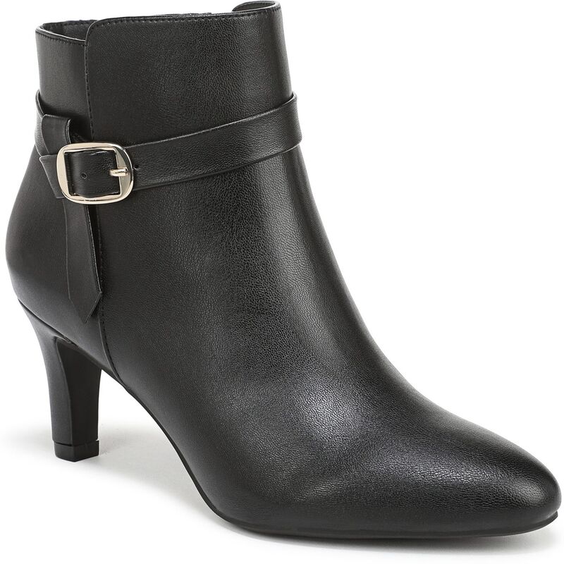 ライフストライド レディース シューズ ブーツ・レインブーツ レザー フェイクレザー LifeStride Guild 3 Women's Faux Leather Booties Black ブラック
