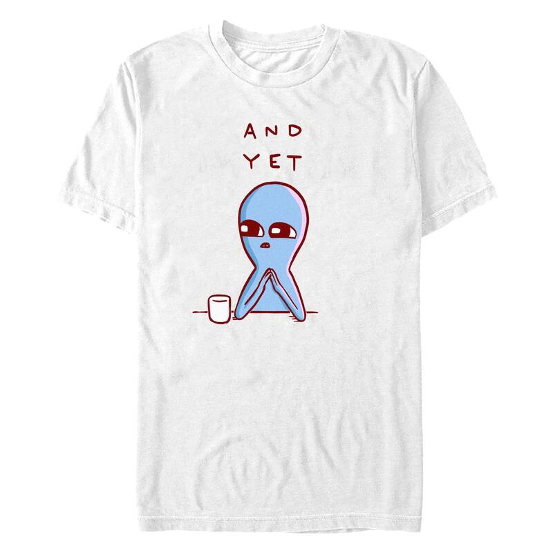 アニメキャラクター メンズ トップス Tシャツ トール グラフィック Licensed Character Big & Tall And Yet Graphic Tee White ホワイト