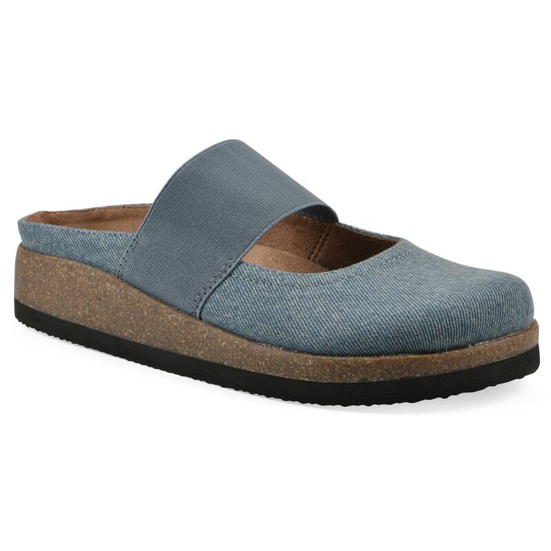 ホワイトマウンテン レディース シューズ サンダル White Mountain Bassi Women's Mary Jane Clogs Vintage Blue Fabric ブルー