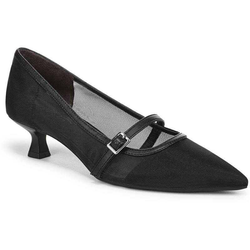 ライフストライド レディース シューズ パンプス 踵 LifeStride Madelyn Women\u0027s Mary Jane Kitten Heels Black Sheer 黒いこと 靴-パンプス