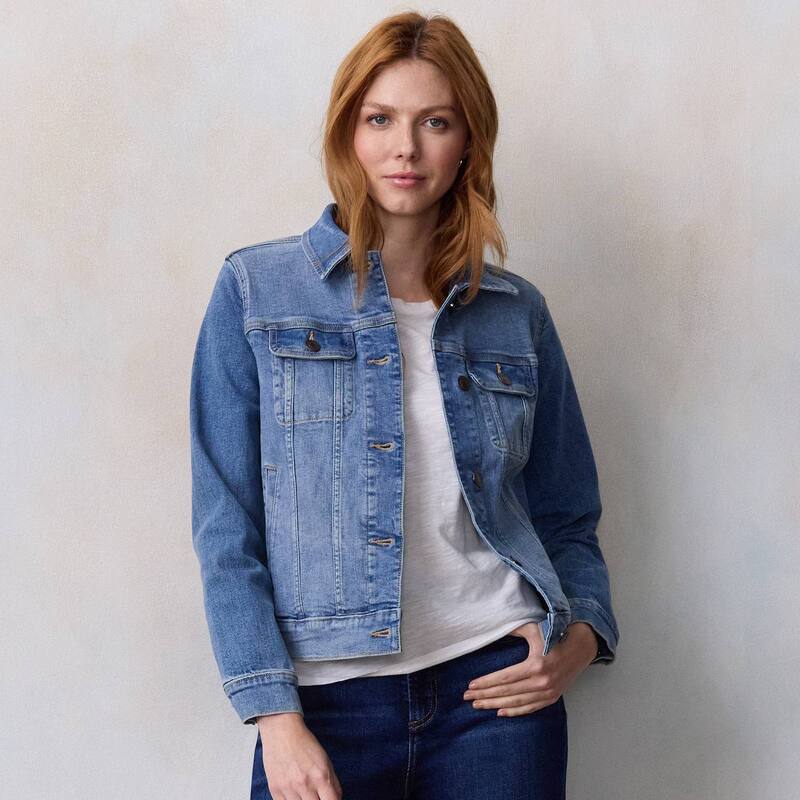 LC Lauren Conrad レディース アウター ジャケット・ブルゾン デニム Women's LC Lauren Conrad Core Denim Jacket Kenna Wash デニム