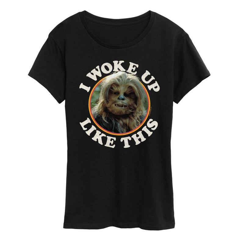 スター ウォーズ レディース トップス Tシャツ グラフィック Women'star Wars I Woke Up Like This Graphic Tee Black ブラック