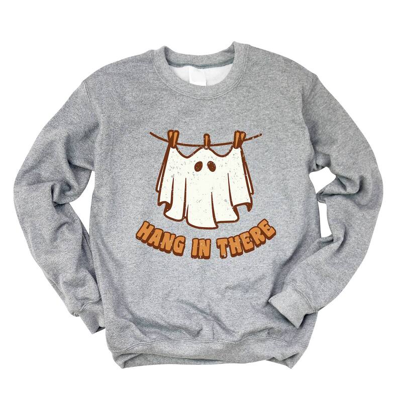 Simply Sage Market レディース トップス Tシャツ スウェット Simply Sage Market Hang In There Ghost Sweatshirt Graphite グラファイト 11,684円