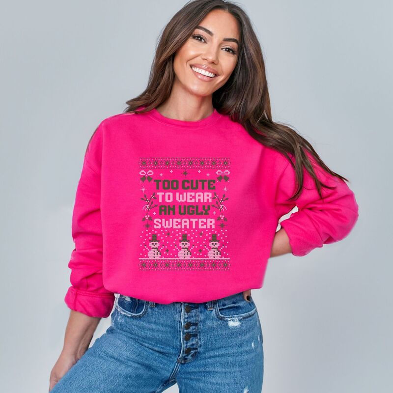 Simply Sage Market レディース トップス Tシャツ スウェット セーター Simply Sage Marketoo Cute Ugly Sweater Sweatshirt Raspberry セージ