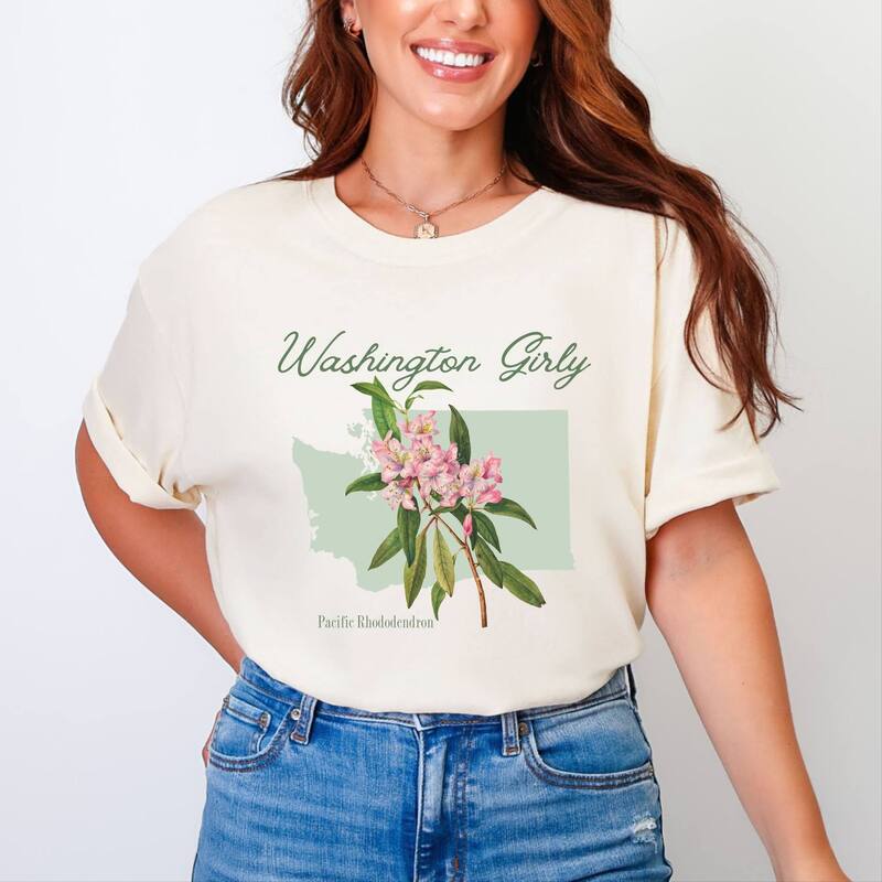 Simply Sage Market レディース トップス ティーシャツ Simply Sage Market Washington Girly Flower Garment Dyed Tee Ivory 象牙色 レディースファッション-トップス-Tシャツ・カットソー