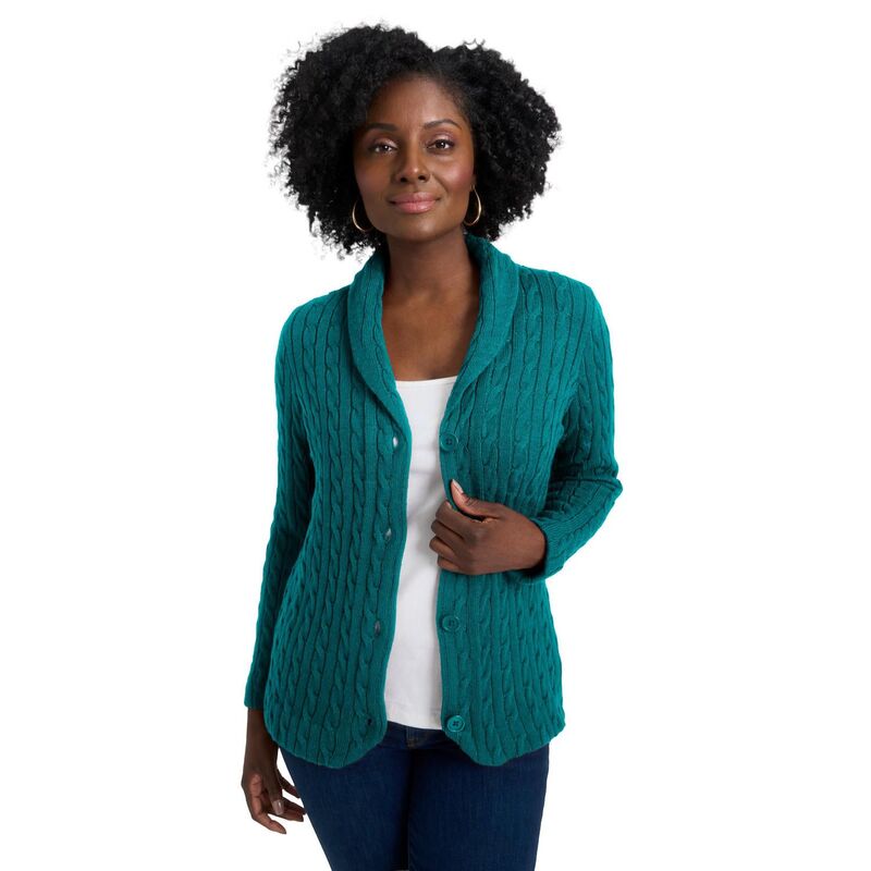 ジェシカロンドン レディース アウター ニット・セーター プラスサイズ ブレザー Jessica London Women's Plusize Cable Blazer Sweater Tropical Teal ティール 13,305円