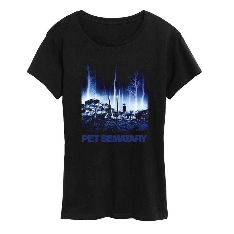 アニメキャラクター レディース トップス Tシャツ グラフィック Licensed Character Women's Pet Sematary Graphic Tee Black ブラック