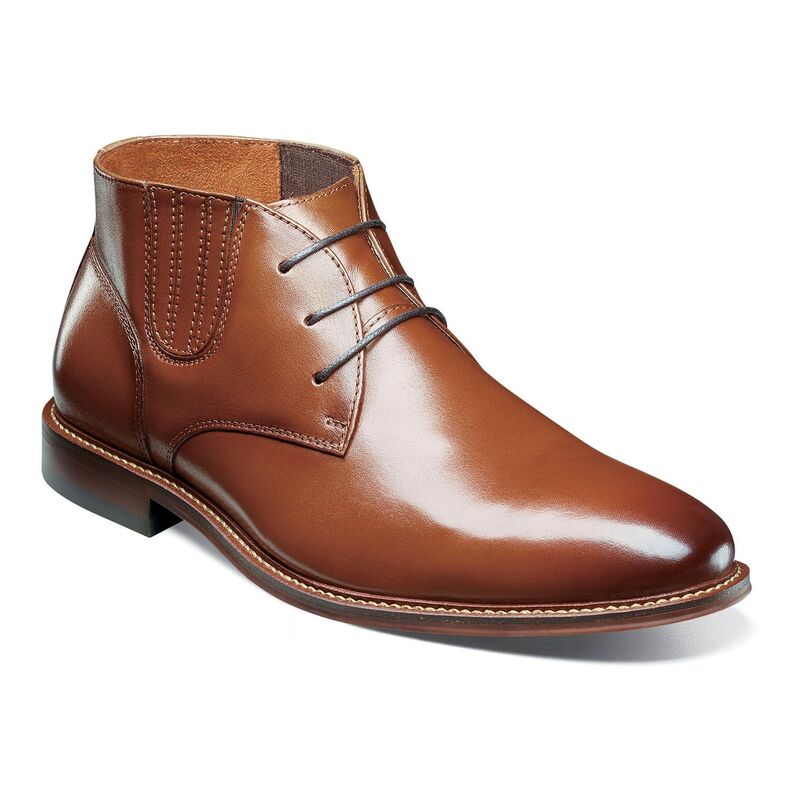 ステイシーアダムス メンズ シューズ ブーツ・レインブーツ レザー Stacy Adams Maxwell Men Leather Chukka Boots Cognac