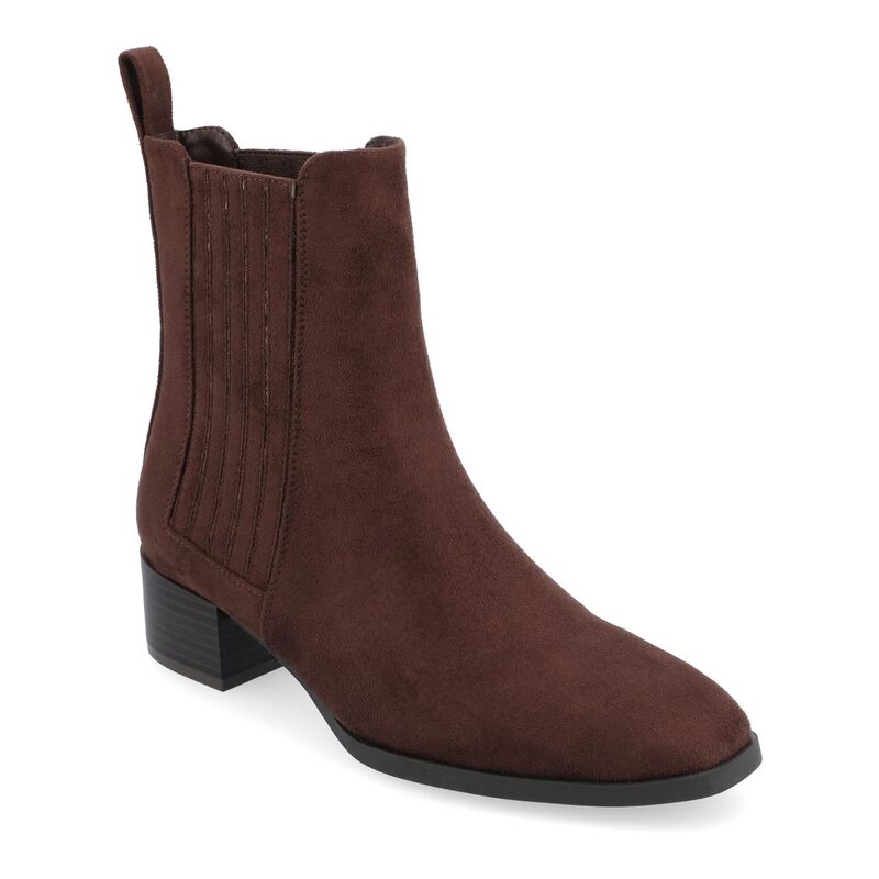 ジュルネ コレクション レディース シューズ ブーツ・レインブーツ アンクル Journee Collection Wrenley Tru Comfort Foam Women's Ankle Boots Brown ブラウン|ReVida 店