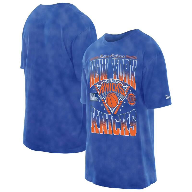 ニューエラ メンズ トップス Tシャツ ヴィンテージ Men's New Era Blue New Yorknicks Old School Sport Vintage Wash T-Shirt Kni Blue ブルー