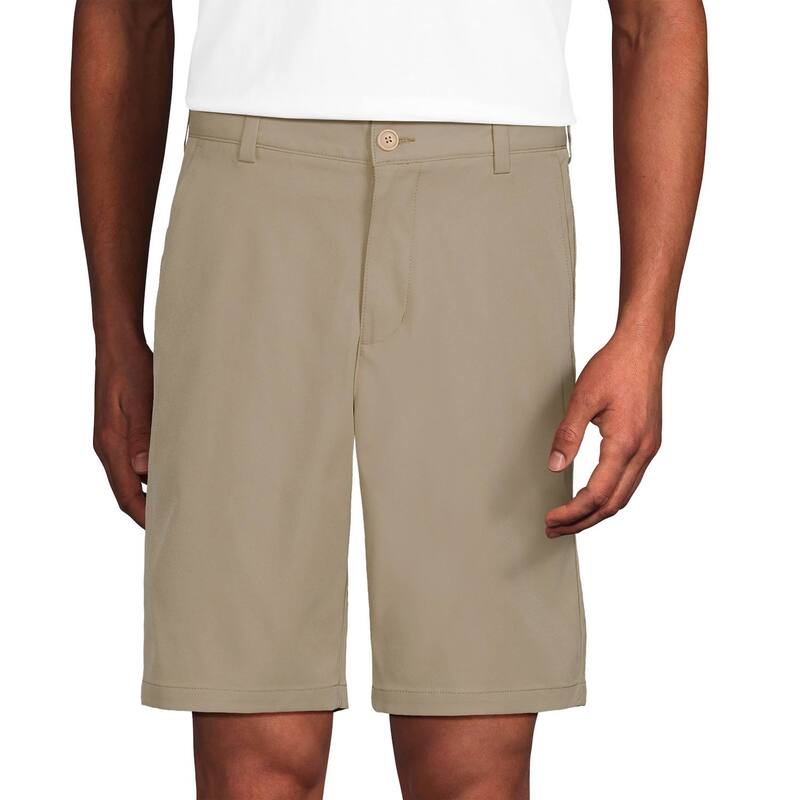 ランズエンド メンズ ボトムス ハーフパンツ・ショーツ ショートパンツ Men's Lands' End Active Performance 9 inchino Shorts Khaki カーキ