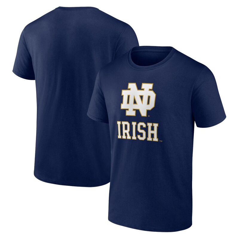 アンブランデッド メンズ トップス Tシャツ ロゴ Unbranded Men's Navy Notre Dame Fighting Irish Primary Logo T-Shirt Ntd Navy ネイビー