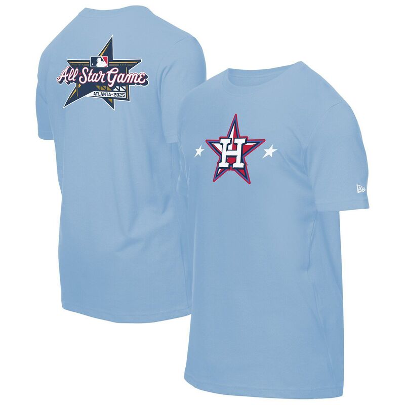ニューエラ メンズ トップス Tシャツ Men's New Era Light Blue Houston Astros 2025 MLB All-Star Game Workout-Shirt Ast Light ブルー