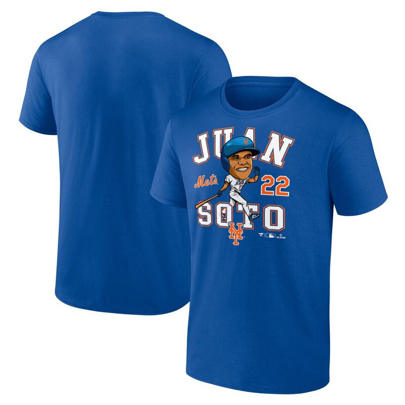 ファナティクス メンズ トップス Tシャツ Men's Fanatics Juan Soto Royal New York Mets Hometown Caricature T-Shirt Met Blue ブルー|ReVida 店