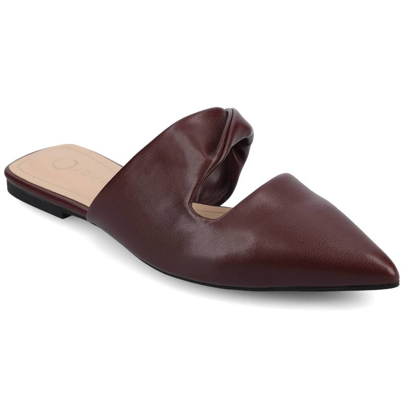 ジャーニー レディース シューズ サンダル Journeenniss Women's Mule Flats Oxblood オックスブラッド