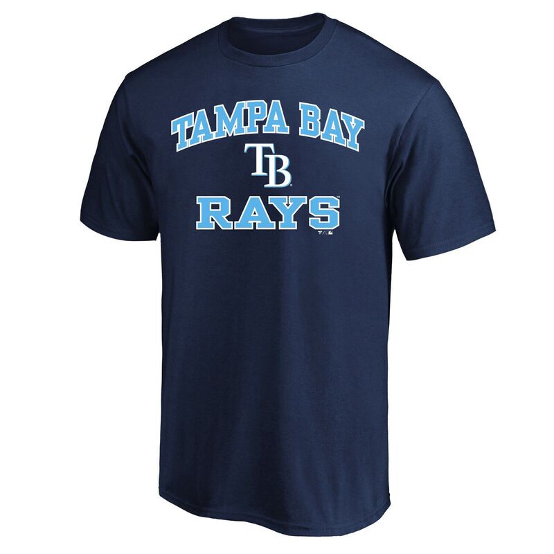 プロファイル メンズ トップス Tシャツ トール Men's Profile Navy Tampa Bay Rays Big & Tall Heart & Soul T-Shirt Ray Navy ネイビー|ReVida 店