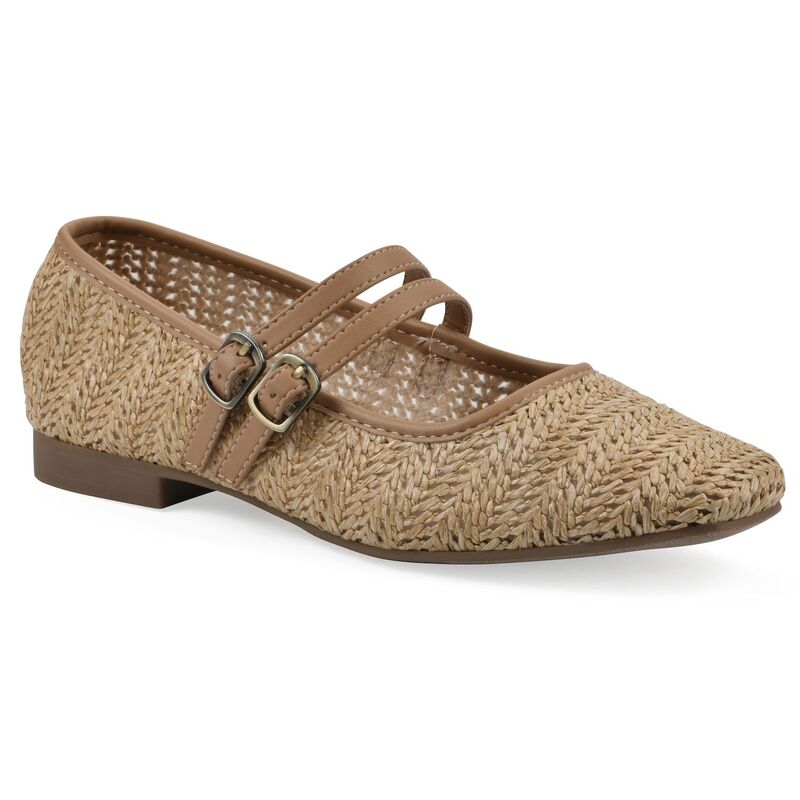 ホワイトマウンテン レディース シューズ サンダル White Mountain Bocage Women's Mary Jane Flats Dark Natural Smooth ホワイト
