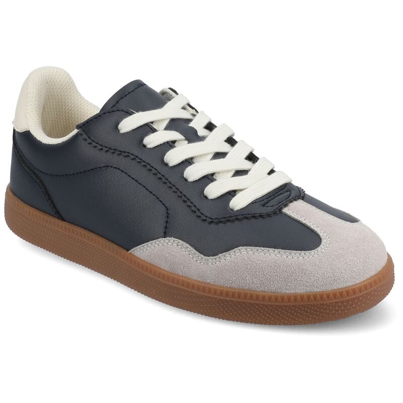 ジャーニー レディース シューズ スニーカー レース Journee Lummie Women's Casualace-Up Sneakers Navy ネイビー