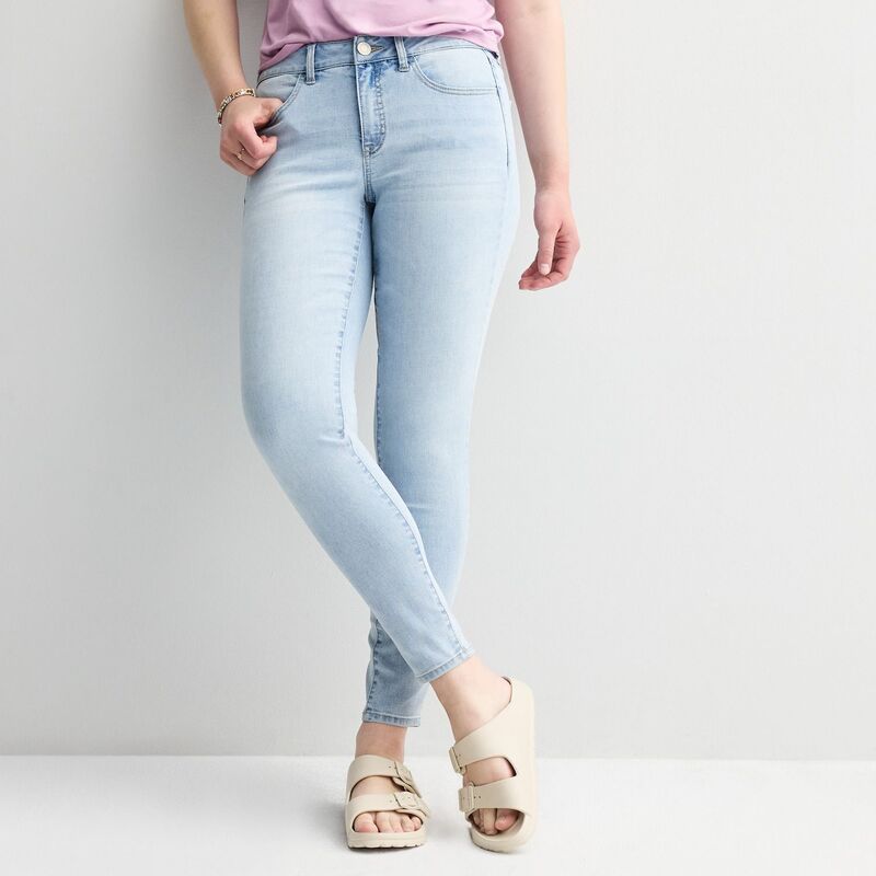 エスオー レディース ボトムス デニムパンツ ローライズ Juniors' SO Low Rise Jeggings Clean Light