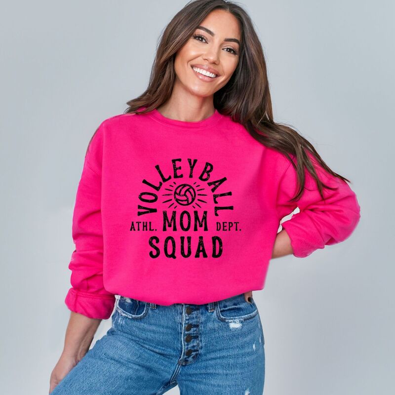 Simply Sage Market レディース トップス Tシャツ スウェット Simply Sage Market Volleyball Mom Squad Sweatshirt Raspberry セージ|ReVida 店
