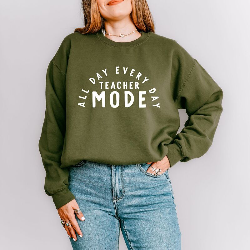 Simply Sage Market レディース トップス Tシャツ スウェット Simply Sage Marketeacher Mode All Day Sweatshirt Military セージ